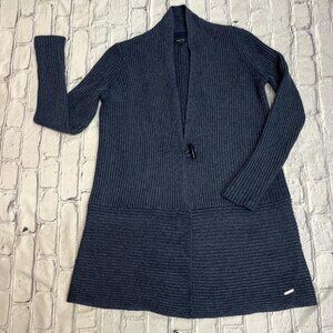 Nautica Navy Blue Knitted Cardigan S | Preppy Cozy Grandpa